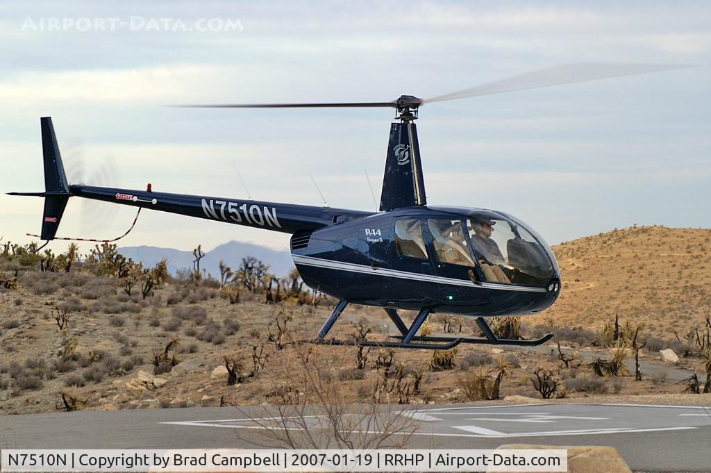 N7510N, 2006 Robinson R44 Raven II C/N 11170, Shining Star Helicopters - Las Vegas, Nevada / 2006 Robinson Helicopter Company R44 II - Red Rock Canyon in the background.