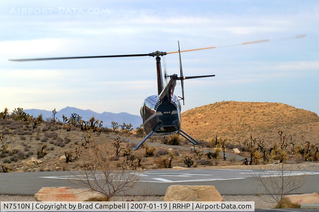 N7510N, 2006 Robinson R44 Raven II C/N 11170, Shining Star Helicopters - Las Vegas, Nevada / 2006 Robinson Helicopter Company R44 II - Red Rock Canyon in the background.