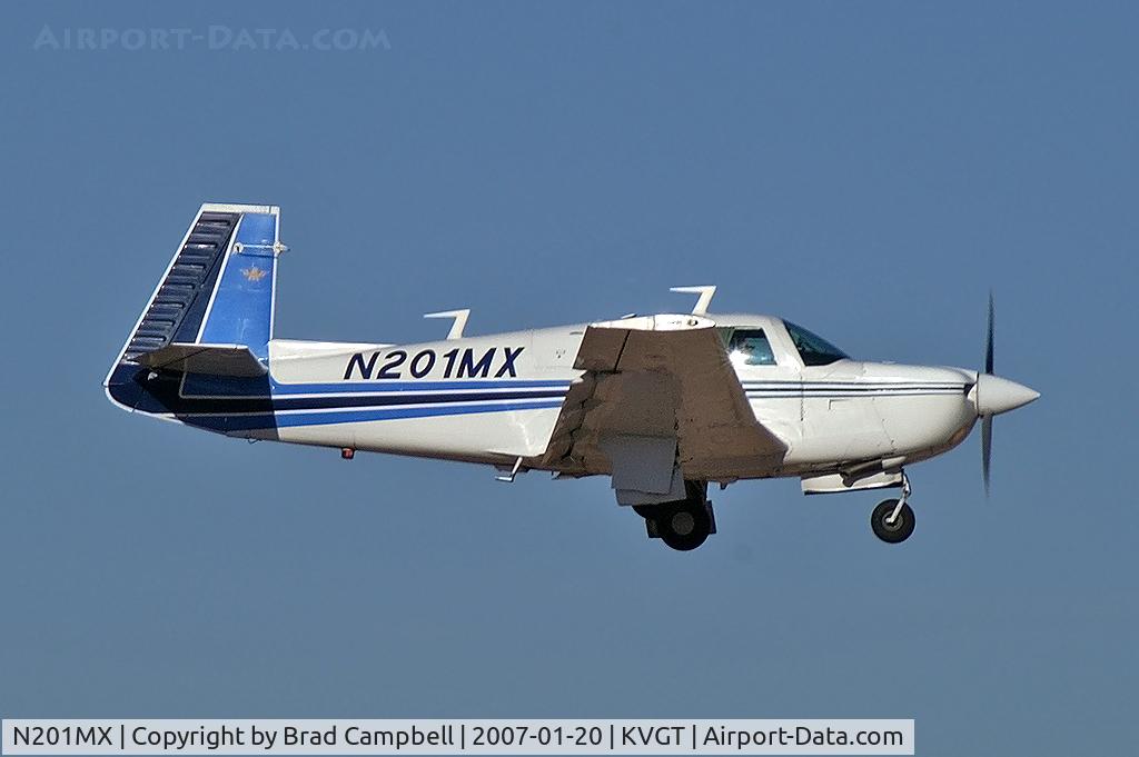 N201MX, 1977 Mooney M20J 201 C/N 24-0266, Bruce Smith - LVNV / 1977 Mooney M20J