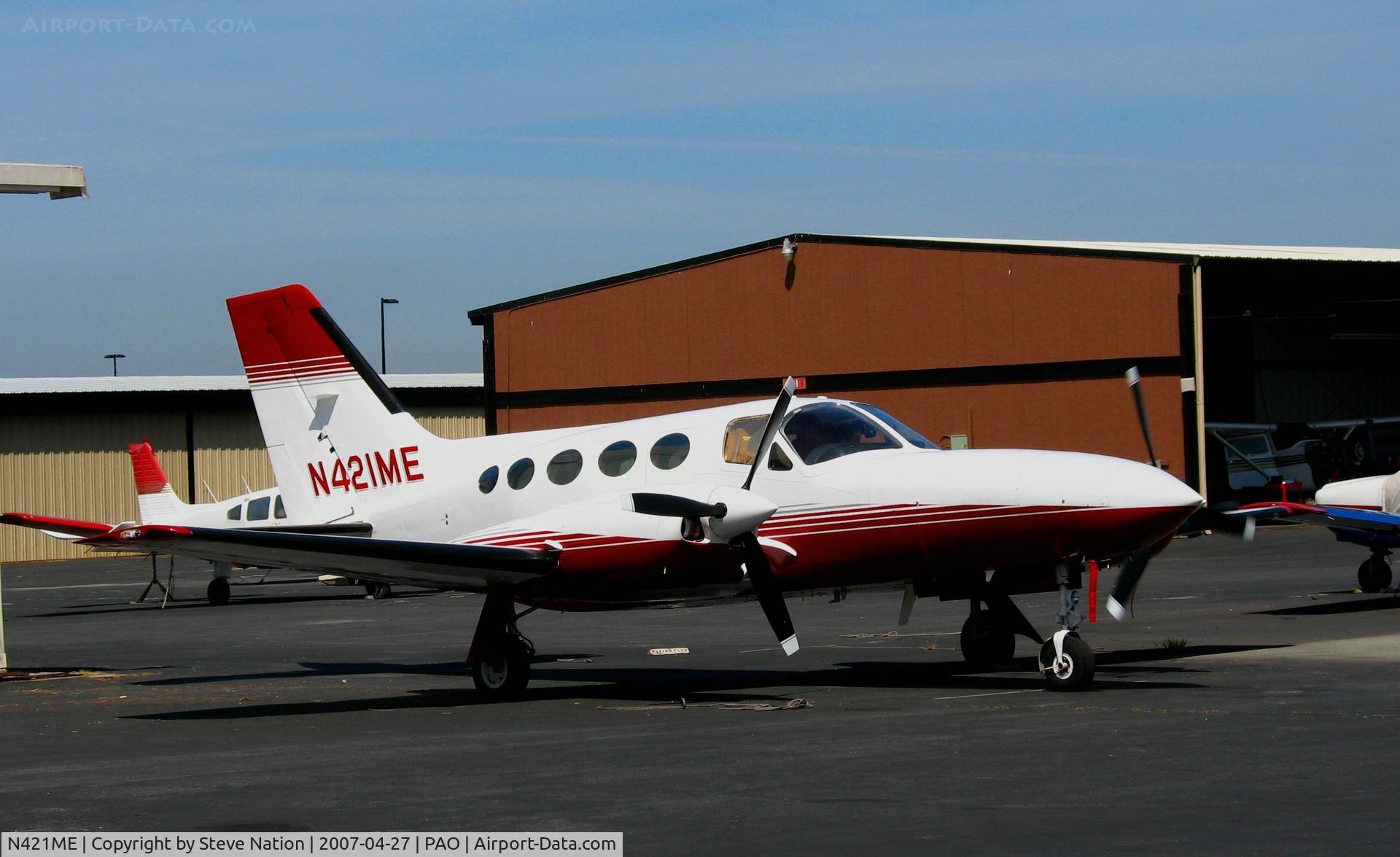 N421ME, 1976 Cessna 421C Golden Eagle C/N 421C0074, Executive Air Solutions 1976 Cessna RAM 421C in for maintenance @ Palo Alto, CA