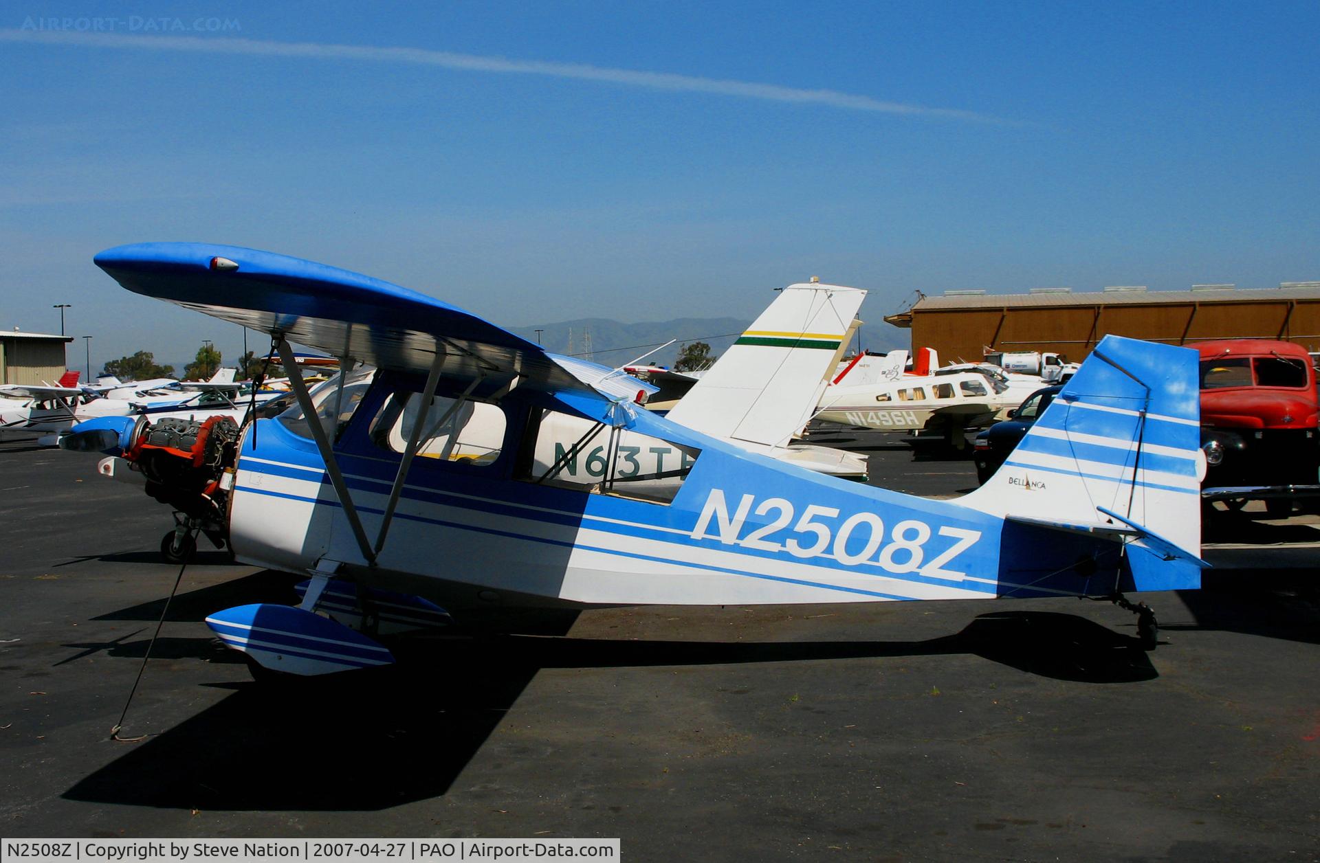 N2508Z, 1978 Bellanca 7ECA Citabria C/N 1249-78, 1978 Bellanca 7ECA sans cowl @ Palo Alto, CA