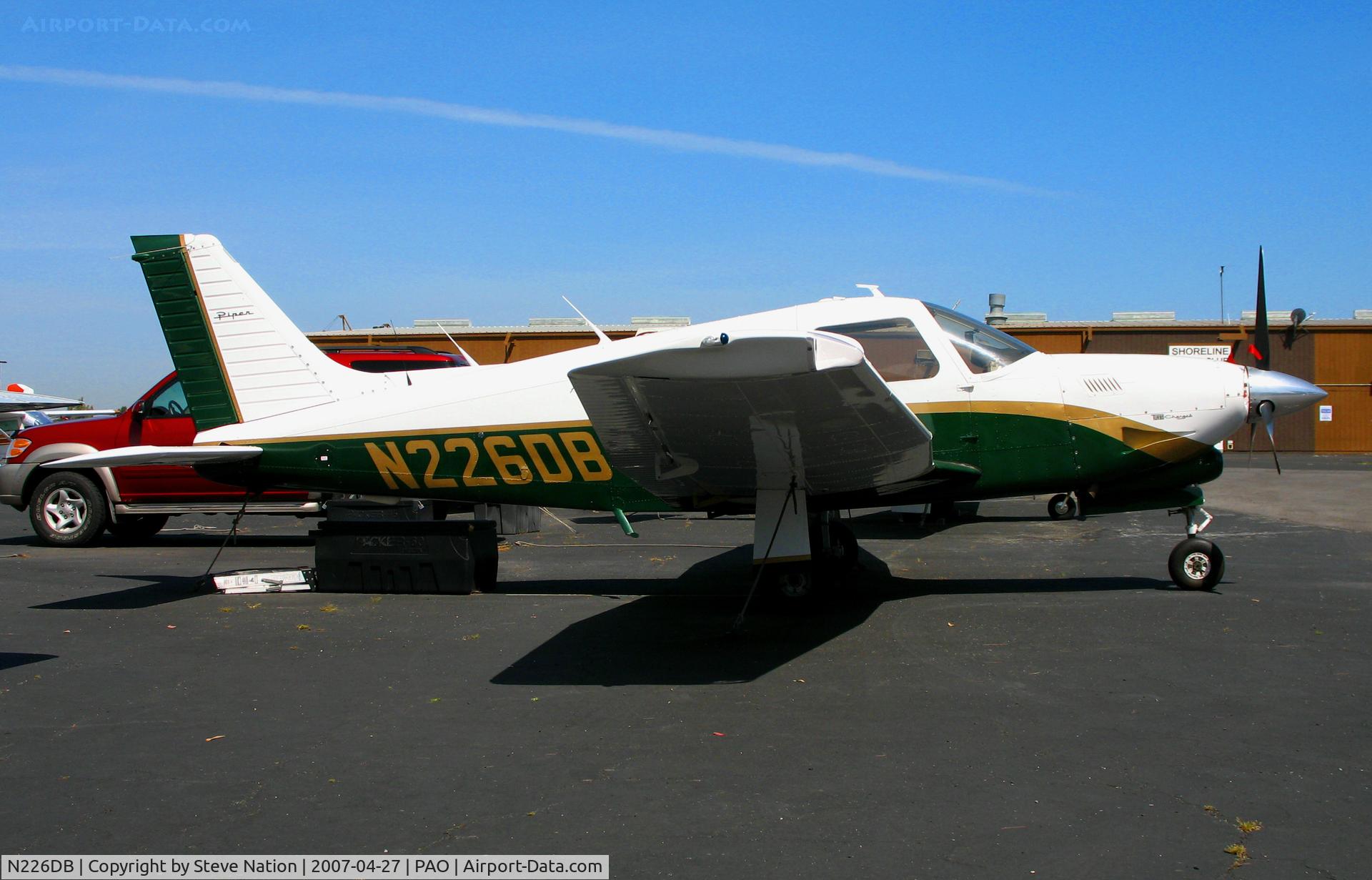 N226DB, 1977 Piper PA-28R-201T Cherokee Arrow III C/N 28R-7703320, Abundant Air 1978 Piper PA-28-201T in sharp colors @ Palo Alto, CA