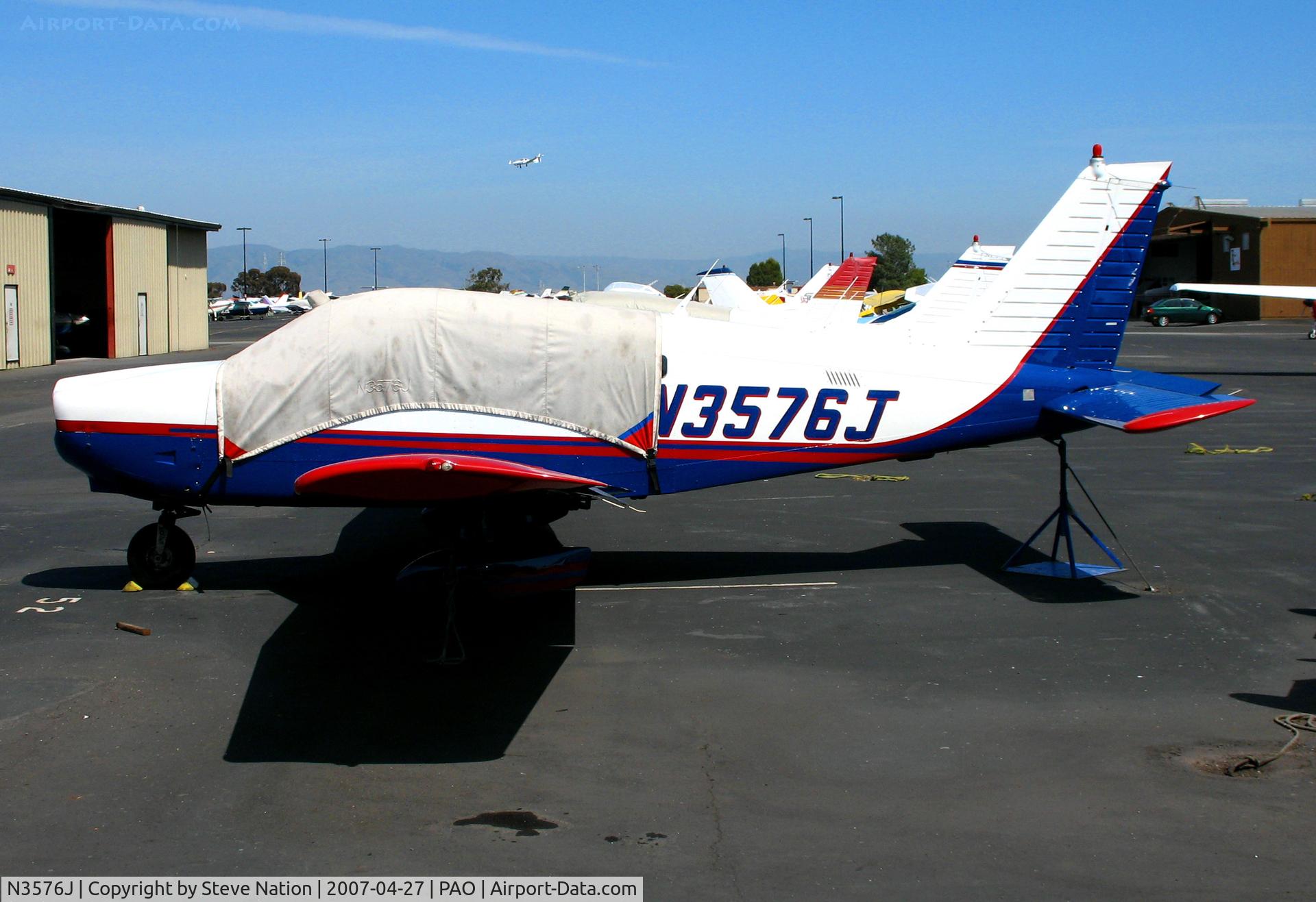 N3576J, 1979 Piper PA-28-181 C/N 28-8090206, 1979 Piper PA-28-181 with cover and minus prop @ Palo Alto, CA