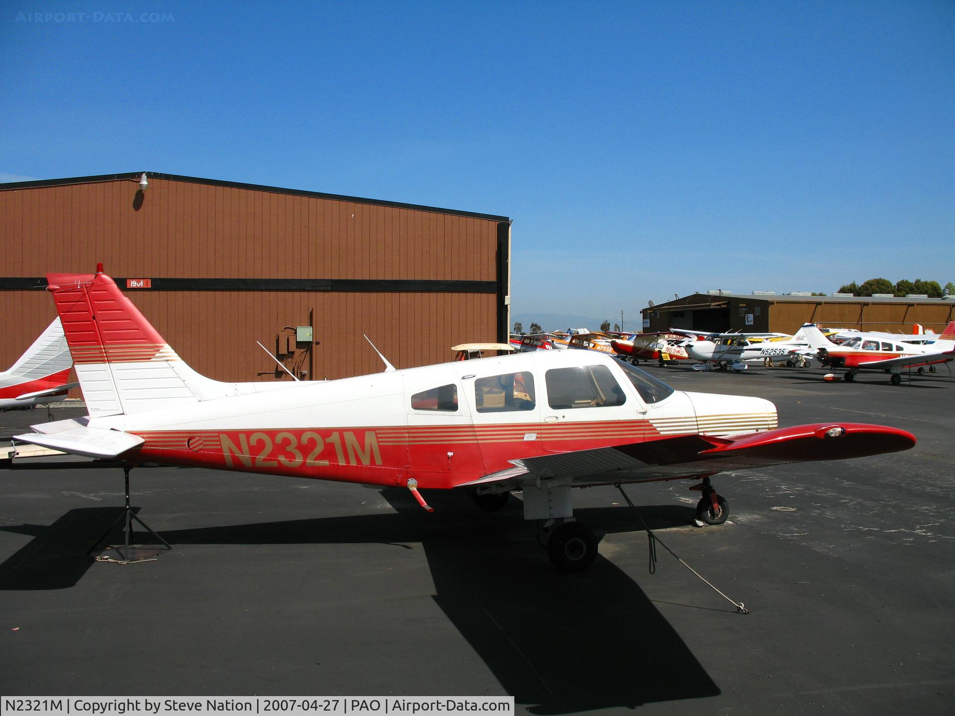 N2321M, 1977 Piper PA-28-161 C/N 28-7816278, 1977 Piper PA-28-161 minus prop @ Palo Alto, CA