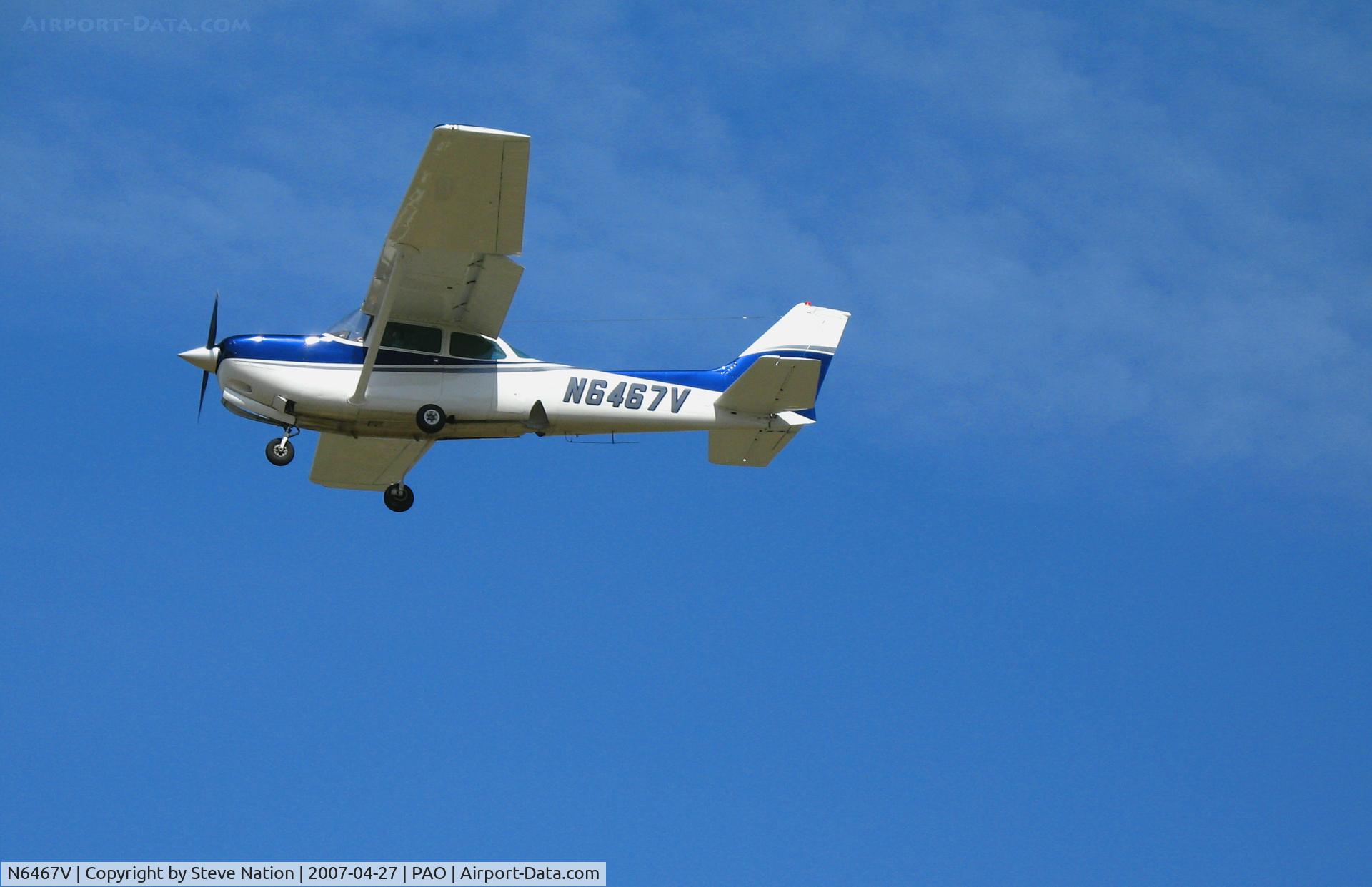 N6467V, 1980 Cessna 172RG Cutlass RG C/N 172RG0719, ZP Aviation 1980 Cessna 172RG in new paint scheme on final approach @ Palo Alto, CA