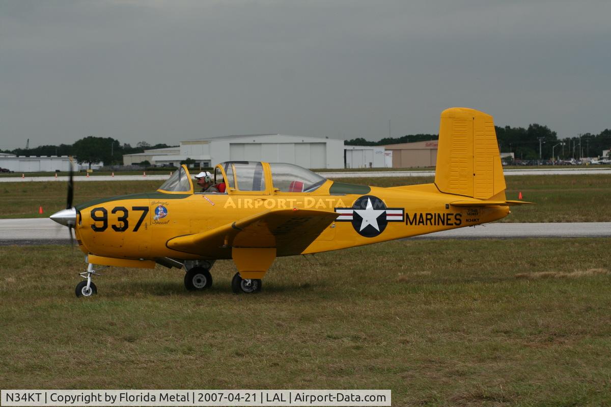 N34KT, 1956 Beech D-45 Mentor C/N BG-271, T-34