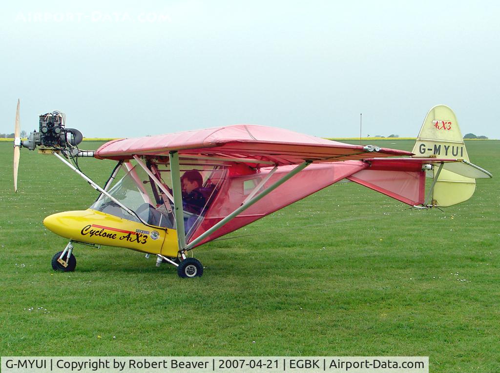 G-MYUI, 1994 Cyclone Airsports AX3/503 C/N C 4043213, Cyclone AX3/503
