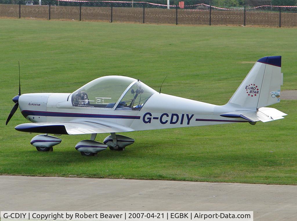 G-CDIY, 2004 Aerotechnik EV-97 Eurostar C/N PFA 315-14345, Aerotechnik EV97 Eurostar