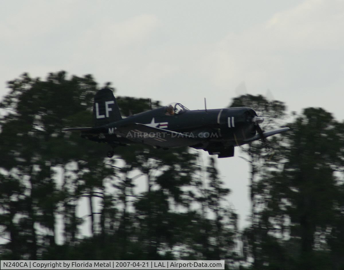 N240CA, 1945 Vought F4U-4 Corsair C/N 9513, F4U