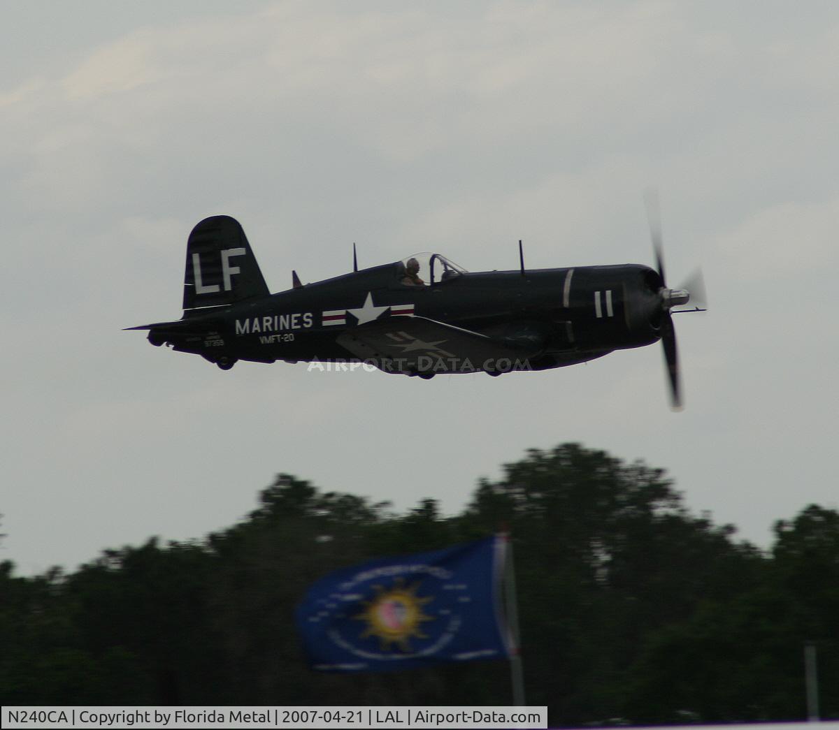 N240CA, 1945 Vought F4U-4 Corsair C/N 9513, F4U