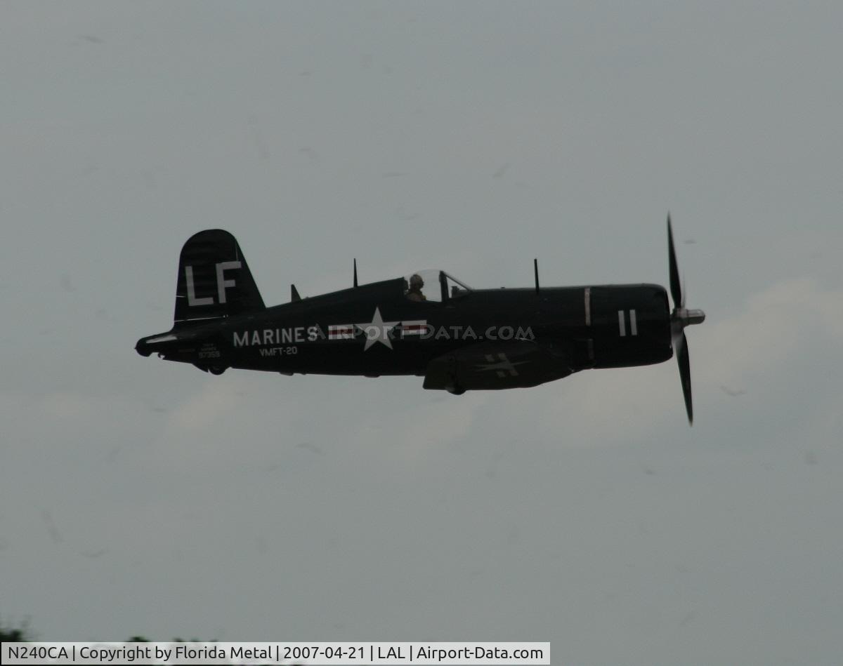 N240CA, 1945 Vought F4U-4 Corsair C/N 9513, F4U