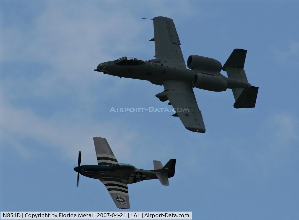 N851D, 1944 North American P-51D Mustang C/N 44-84745, P-51/A-10 Heritage Flight