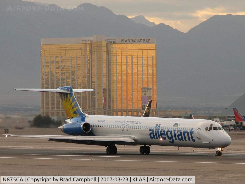 N875GA, 1995 McDonnell Douglas MD-83 (DC-9-83) C/N 53468, Allegiant Air / 1995 McDonnell Douglas DC-9-82 (MD-82)