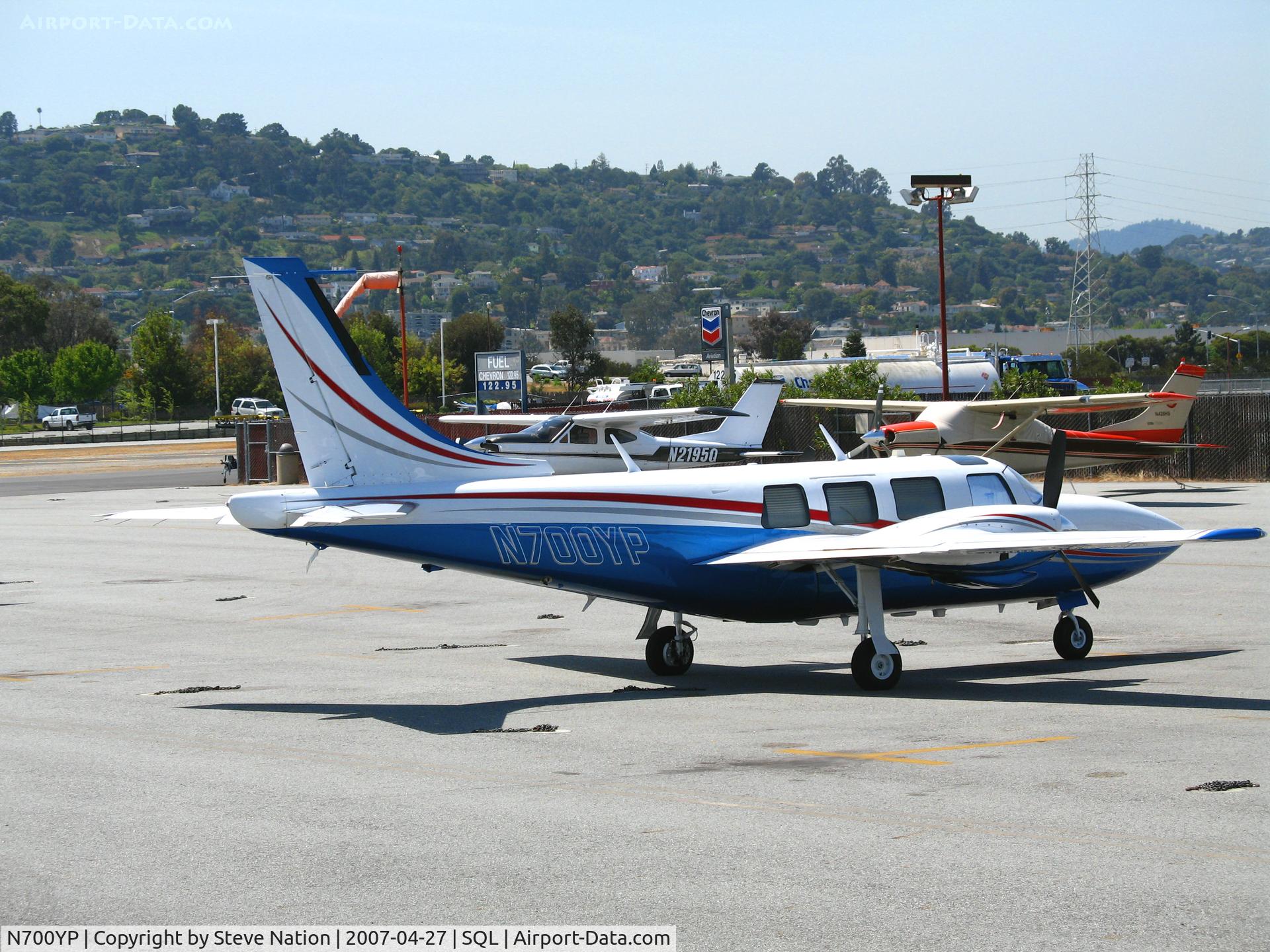 N700YP, 1979 Piper Aerostar 601P C/N 61P06837963322, Winnewolfe Holdings 1979 Piper Aerostar 601P visiting from New Hampshire @ San Carlos, CA