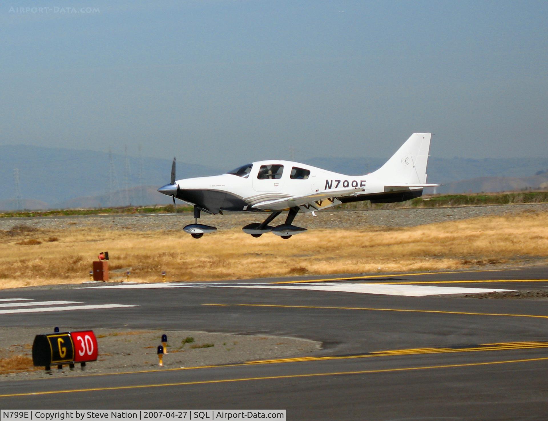 N799E, 2006 Columbia Aircraft Mfg LC41-550FG C/N 41620, 2006 Columbia Aircraft LC41-550FL shooting touch and goes @ San Carlos, CA