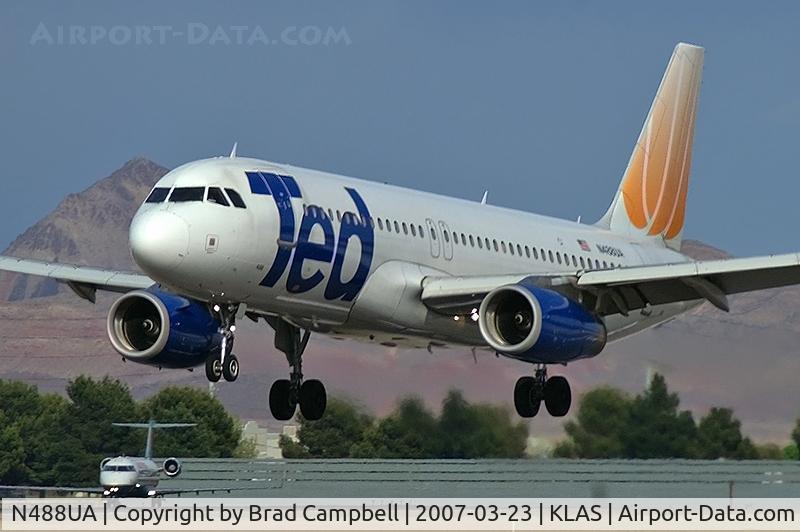 N488UA, 2001 Airbus A320-232 C/N 1680, Ted Airlines / 2002 Airbus Industrie A320-232