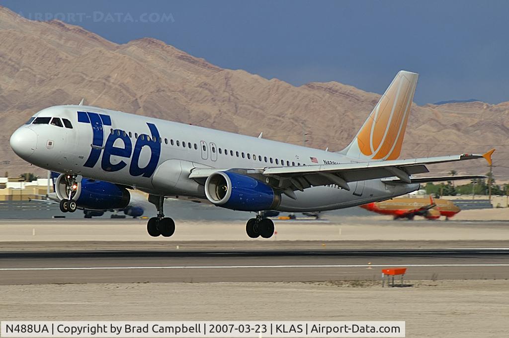 N488UA, 2001 Airbus A320-232 C/N 1680, Ted Airlines / 2002 Airbus Industrie A320-232