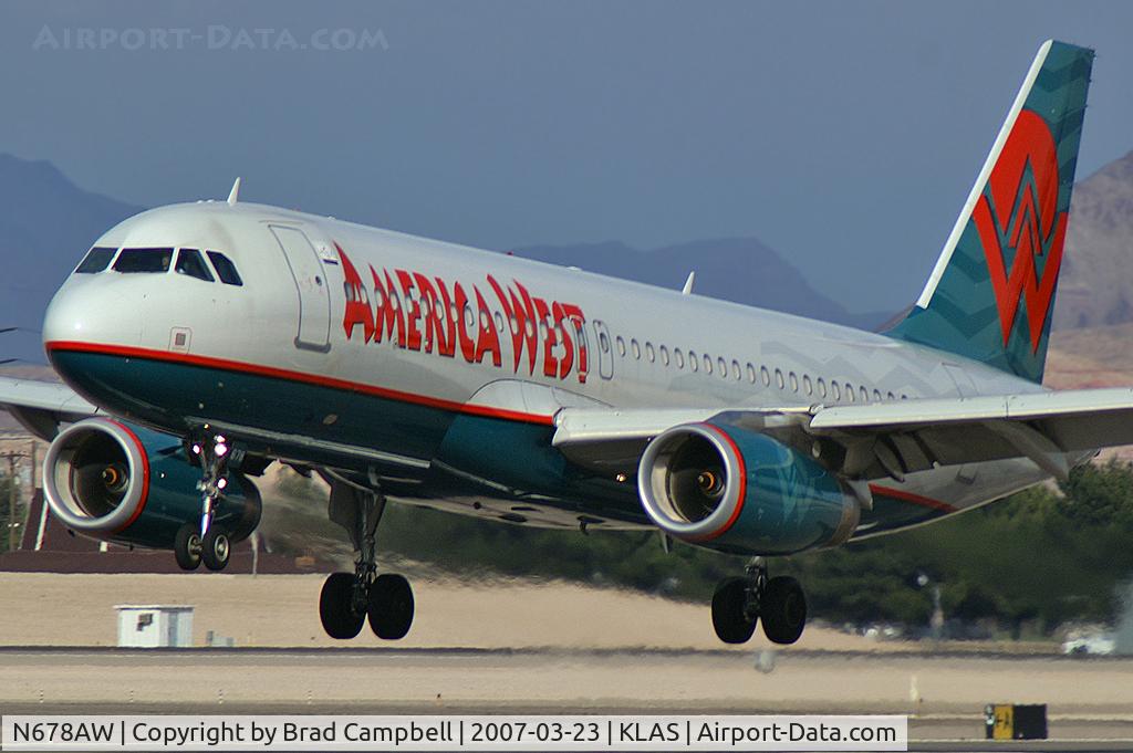 N678AW, 2005 Airbus A320-232 C/N 2482, America West Airlines / 2005 Airbus A320-232