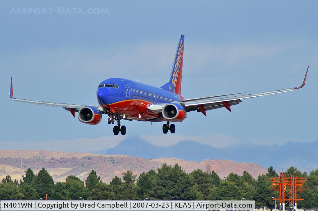N401WN, 2001 Boeing 737-7H4 C/N 29813, Southwest Airlines / 2001 Boeing 737-7H4