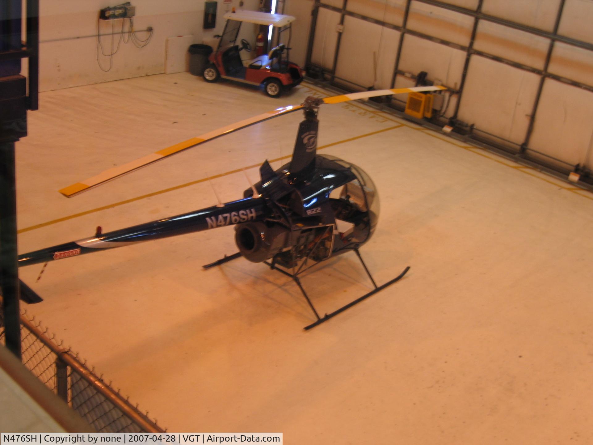 N476SH, 2006 Robinson R22 BETA C/N 4052, N476SH preparing for rotor repaint.