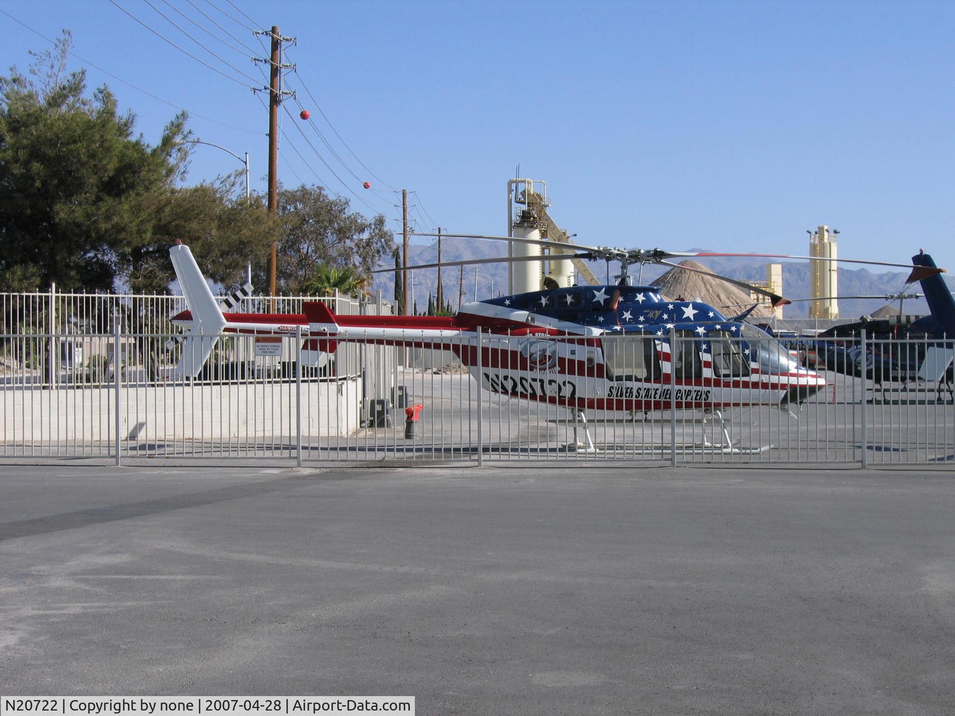 N20722, 1998 Bell 407 C/N 53252, Bell 407 at Silver State Helicopters Headquarters.