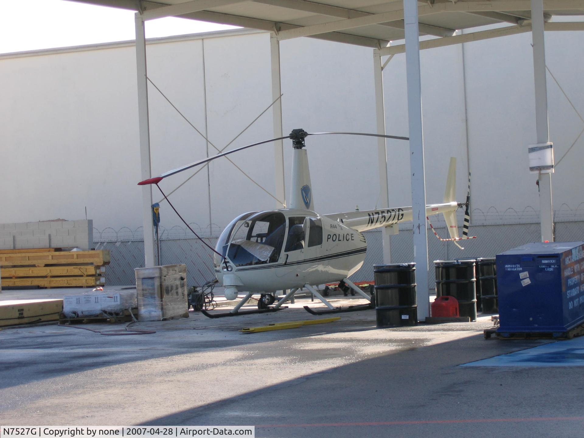 N7527G, 2005 Robinson R44 II C/N 10805, Robinson R-44 at Silver State Helicopters Headquarters.