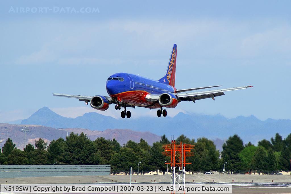 N519SW, 1991 Boeing 737-5H4 C/N 25318, Southwest Airlines / 1991 Boeing 737-5H4