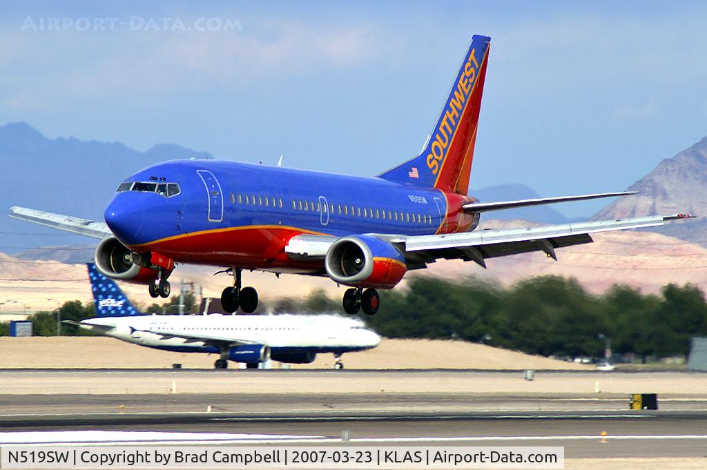 N519SW, 1991 Boeing 737-5H4 C/N 25318, Southwest Airlines / 1991 Boeing 737-5H4