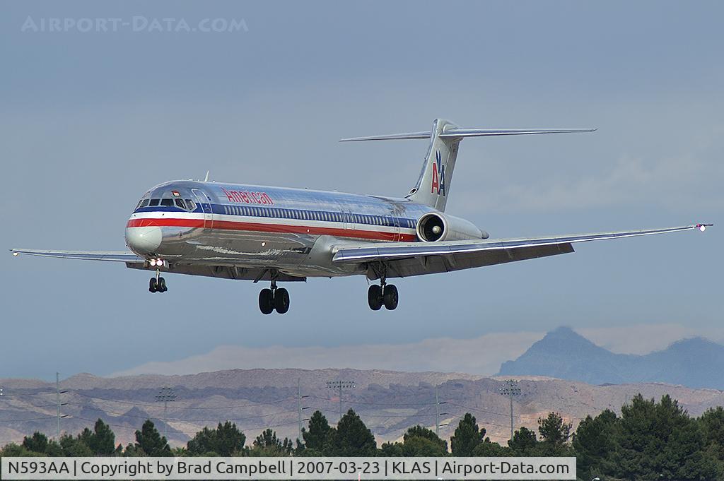 N593AA, 1991 McDonnell Douglas MD-83 (DC-9-83) C/N 53256, American Airlines / 1991 Mcdonnell Douglas DC-9-83(MD-83)