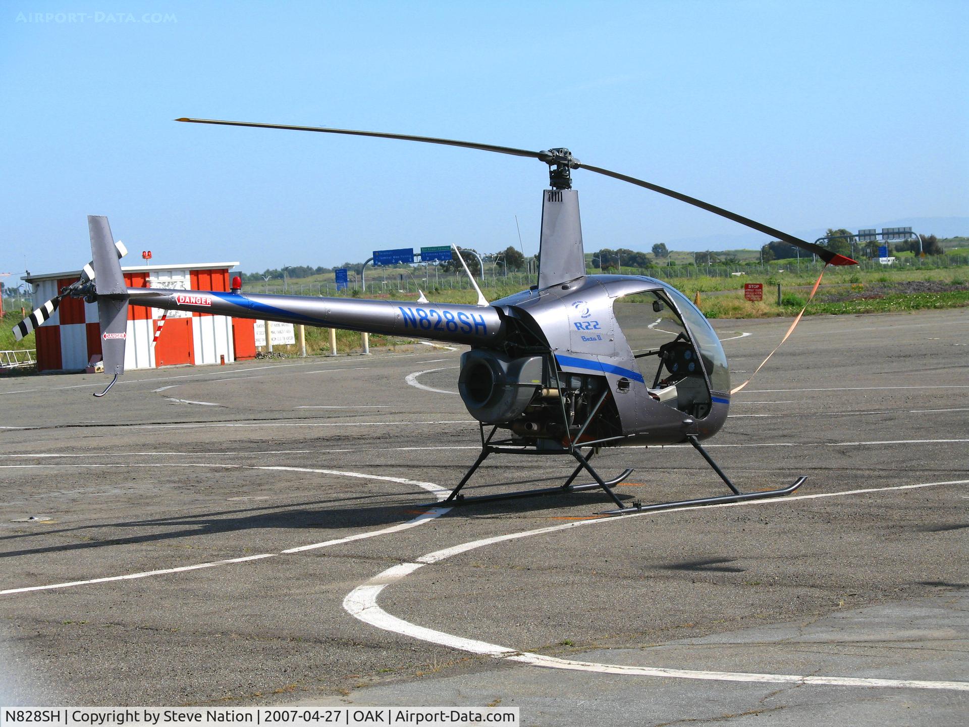 N828SH, 2005 Robinson R22 Beta C/N 3786, Silver State Helicopters 2005 Robinson R22 BETA @ Oakland, CA