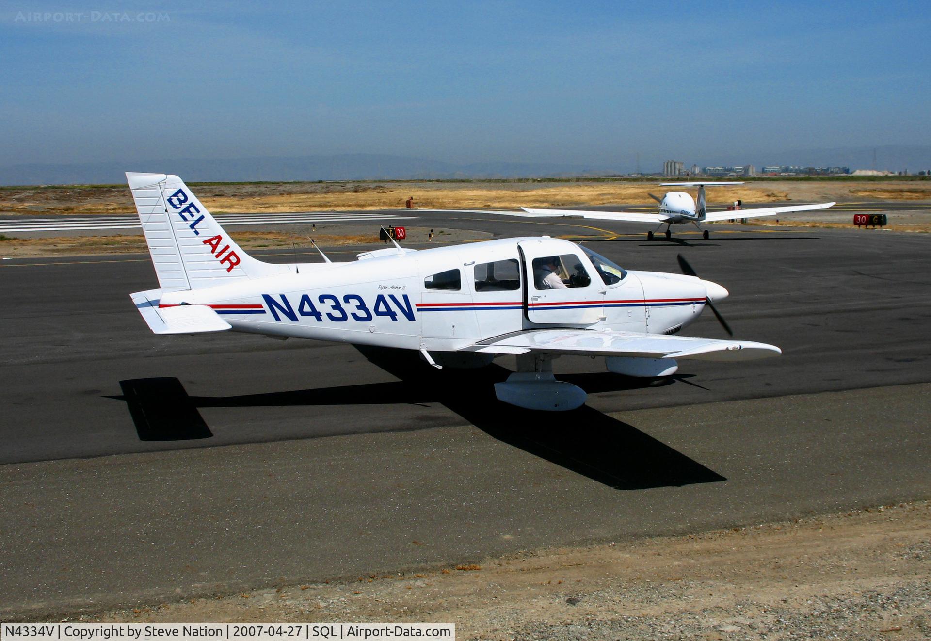 N4334V, 1984 Piper PA-28-181 Archer C/N 28-8490039, Bel Air (titles) Piper PA-28-181 @ San Carlos, CA