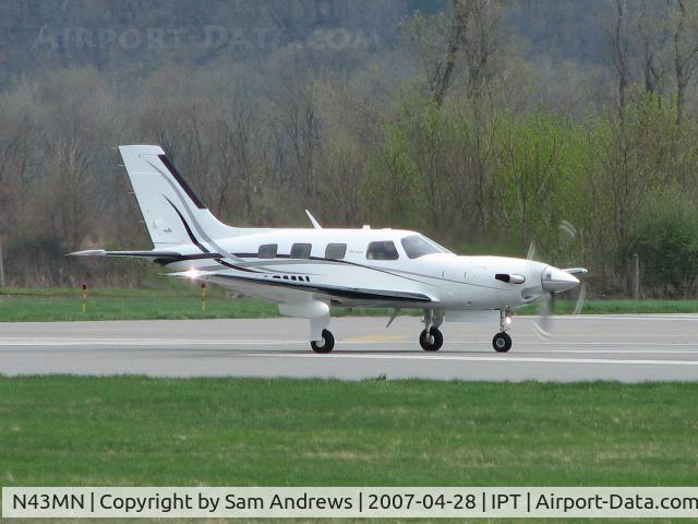 N43MN, Piper PA-46-500TP C/N 4697205, Starting the Take off run