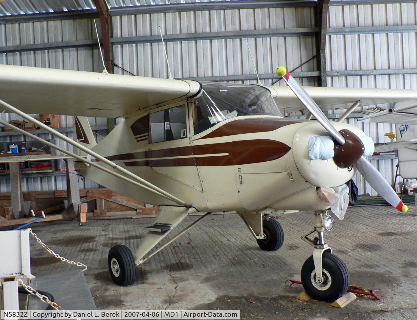 N5832Z, 1963 Piper PA-22-108 Colt C/N 22-9661, This lovely 1963 Piper Colt is well cared for at the Massey Air Museum.