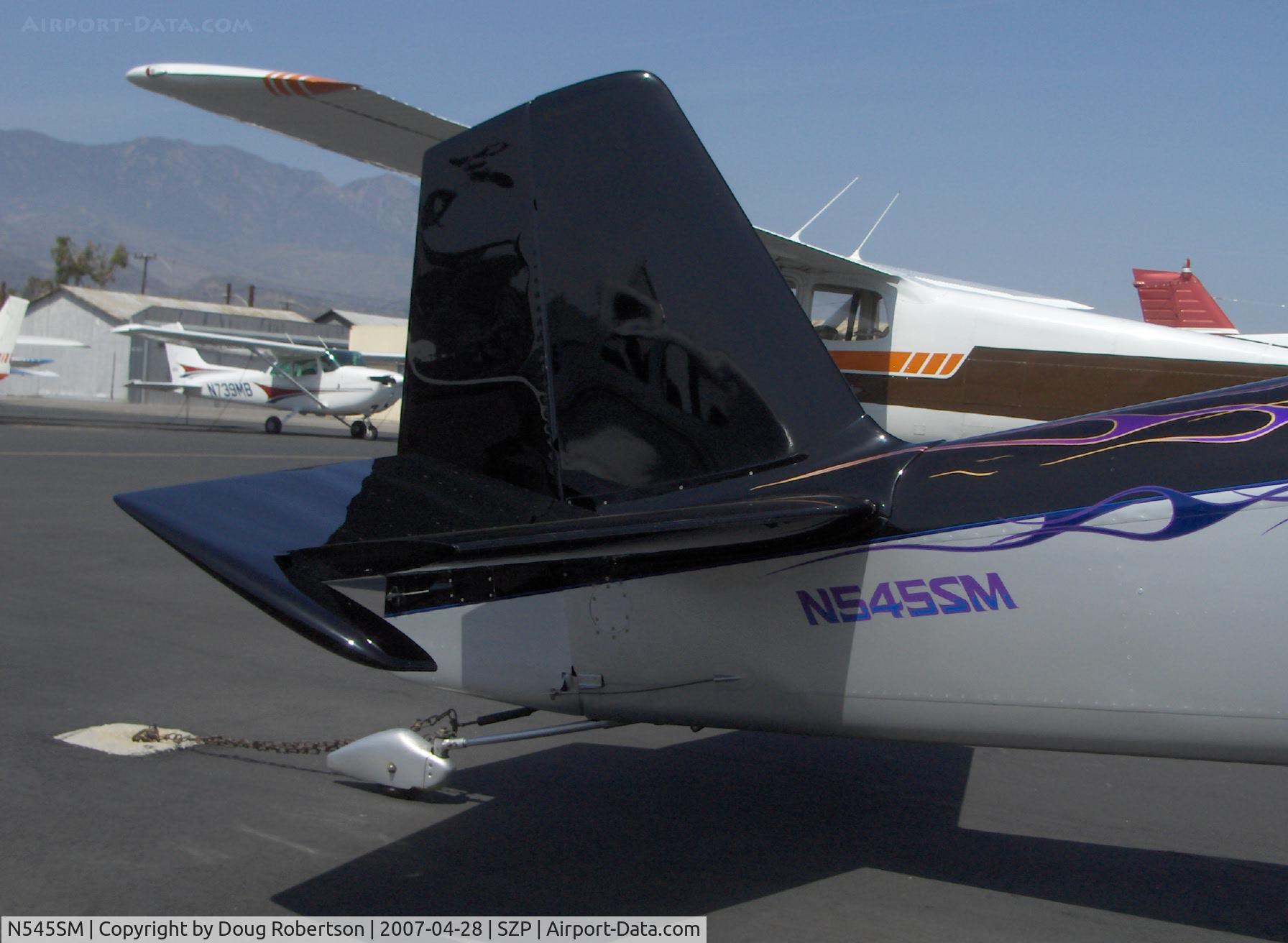 N545SM, 1999 Vans RV-4 C/N 545, 1999 Marsh VAN's RV-4, Lycoming IO-320, tail