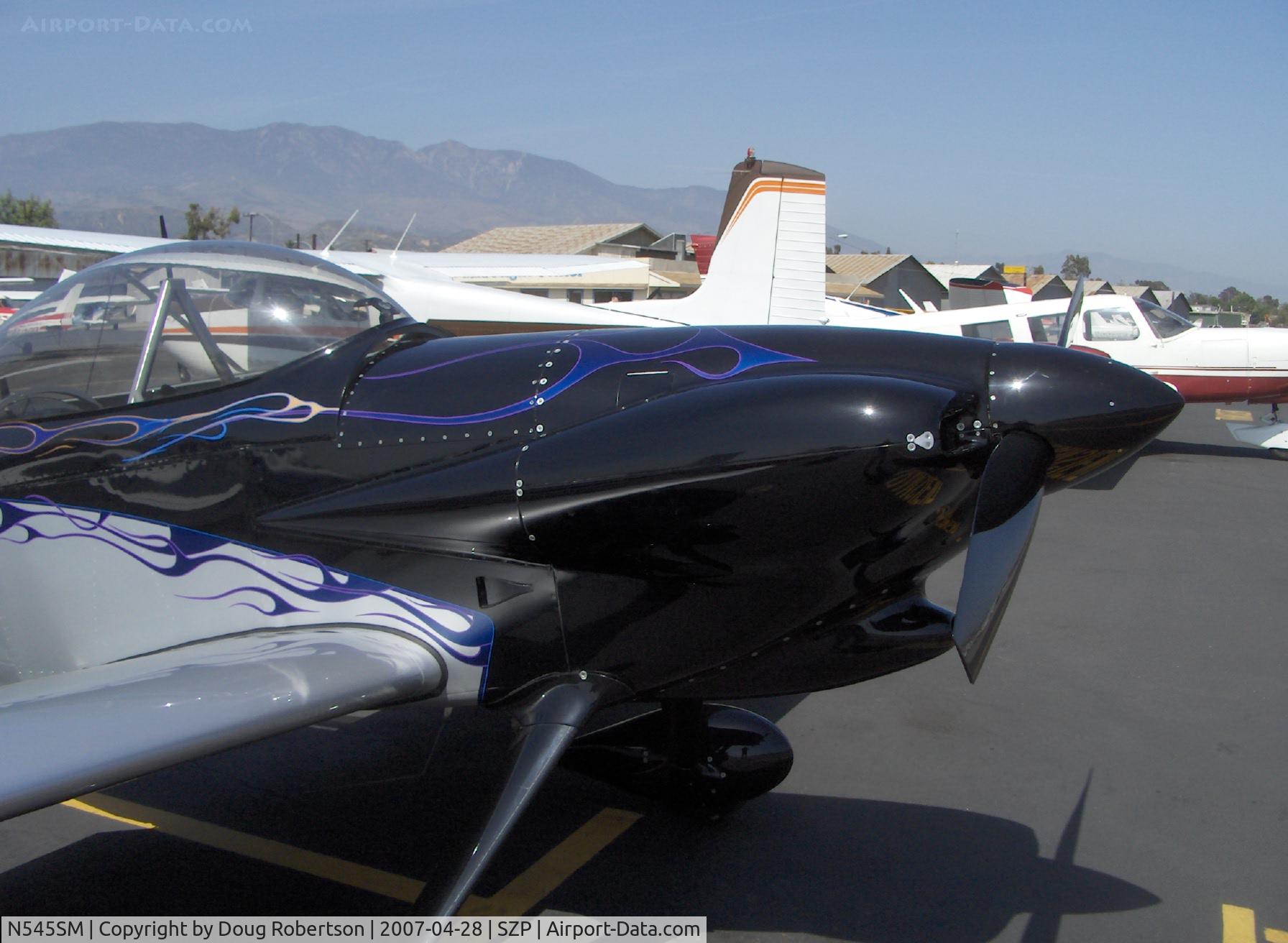 N545SM, 1999 Vans RV-4 C/N 545, 1999 Marsh VAN's RV-4, Lycoming IO-320, well-faired engine cowl