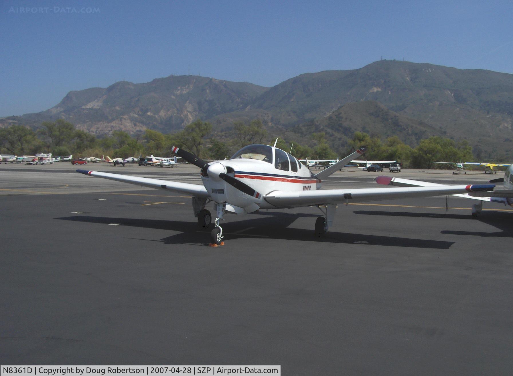 N8361D, 1958 Beech J35 Bonanza C/N D-5471, 1958 Beech J35 BONANZA, Continental IO-470-C 250 Hp