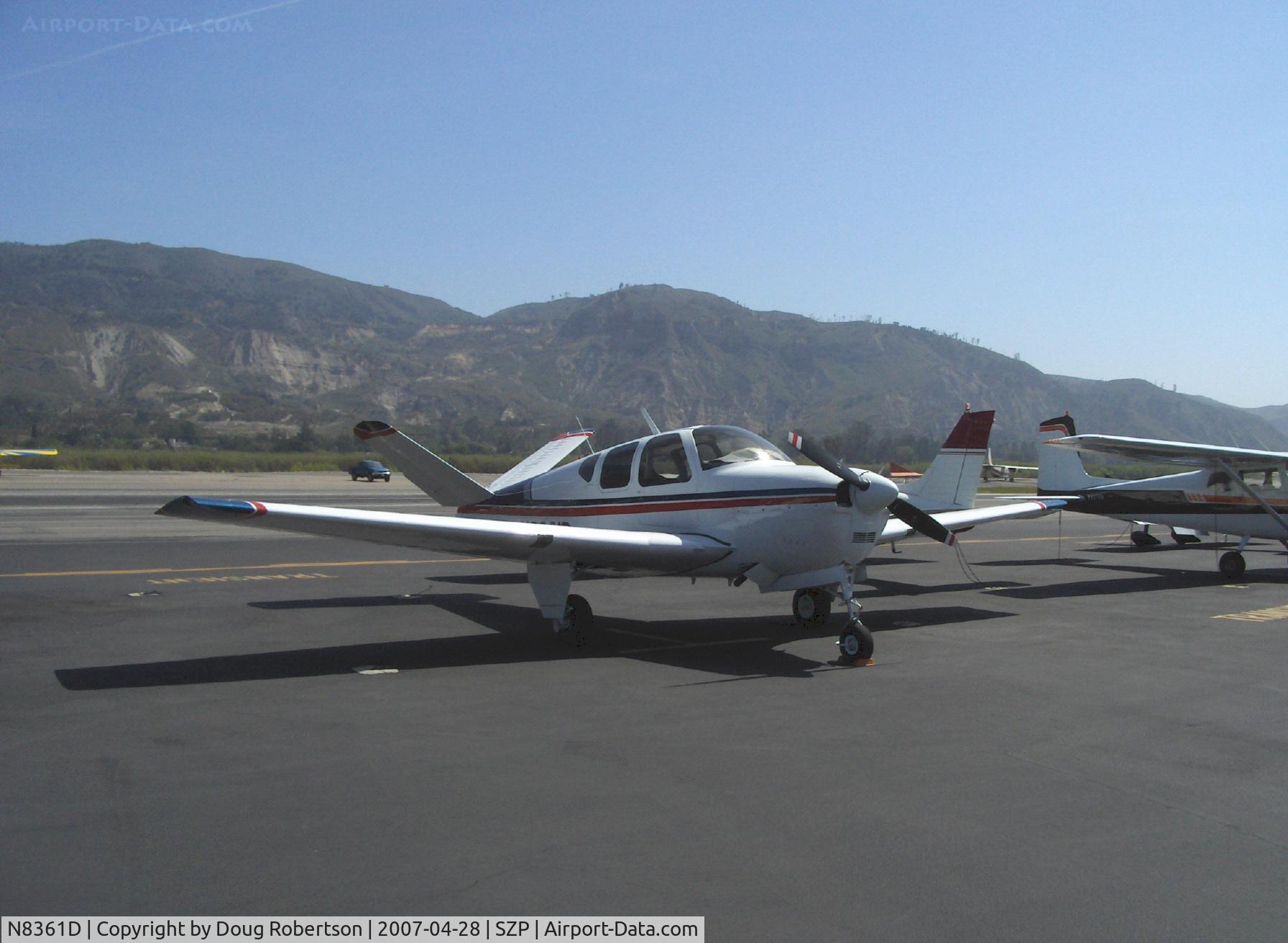 N8361D, 1958 Beech J35 Bonanza C/N D-5471, 1958 Beech J35 BONANZA, Continental IO-470-C 250 Hp