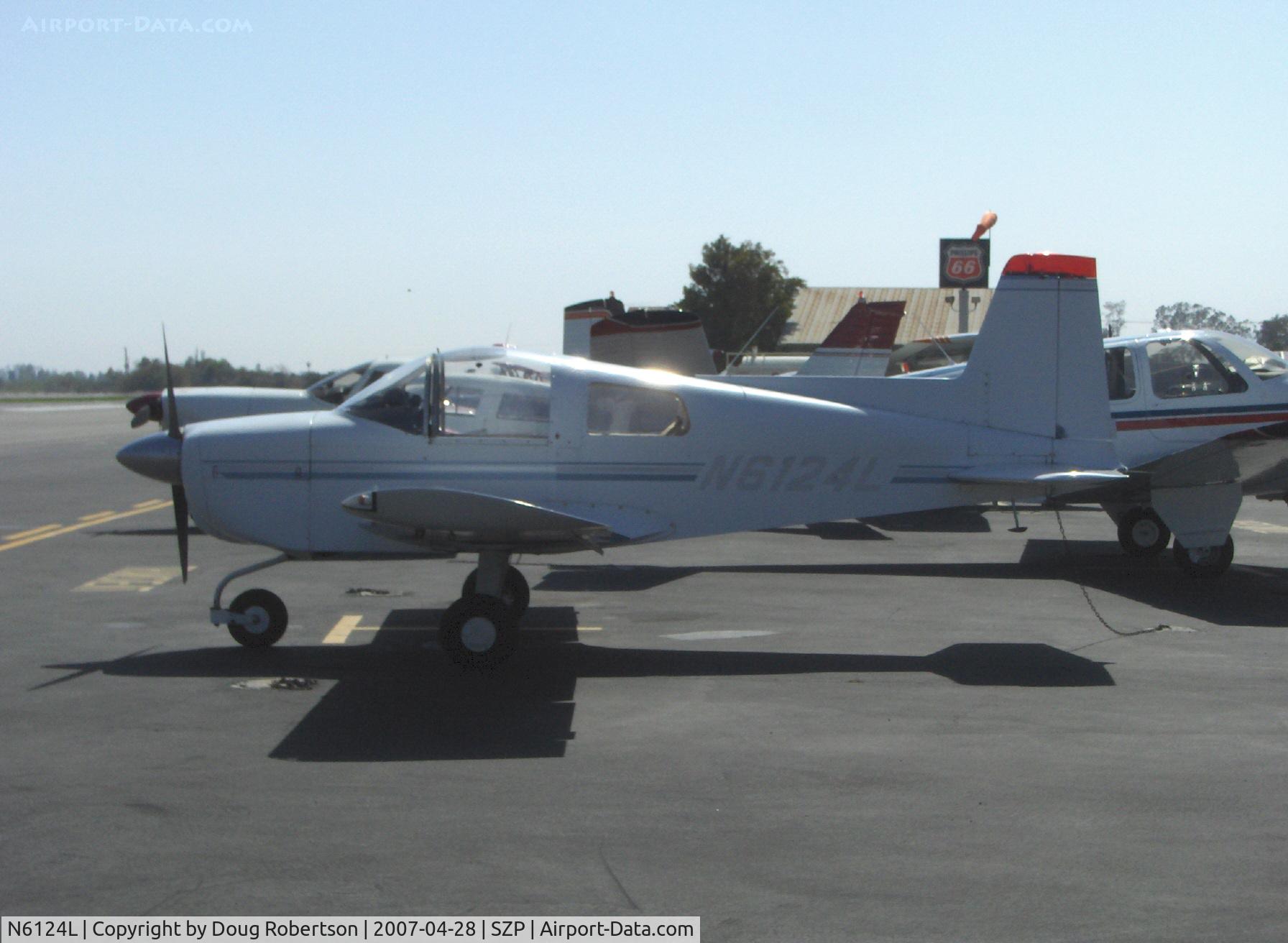 N6124L, 1970 American AA-1 Yankee C/N AA1-0324, 1970 American Aviation AA-1 YANKEE CLIPPER, Lycoming O-235 108 Hp