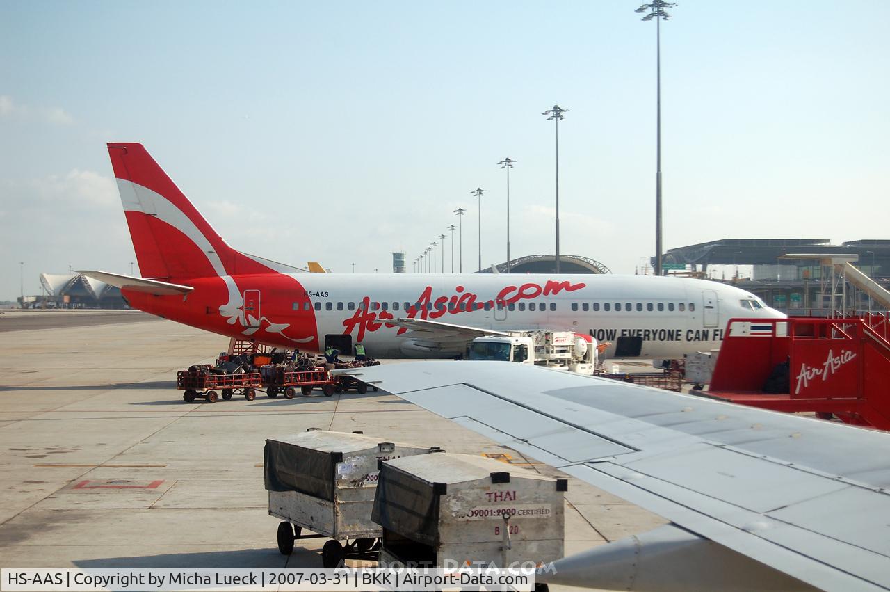 HS-AAS, 1985 Boeing 737-3TO C/N 23357, At Bangkok's new airport
