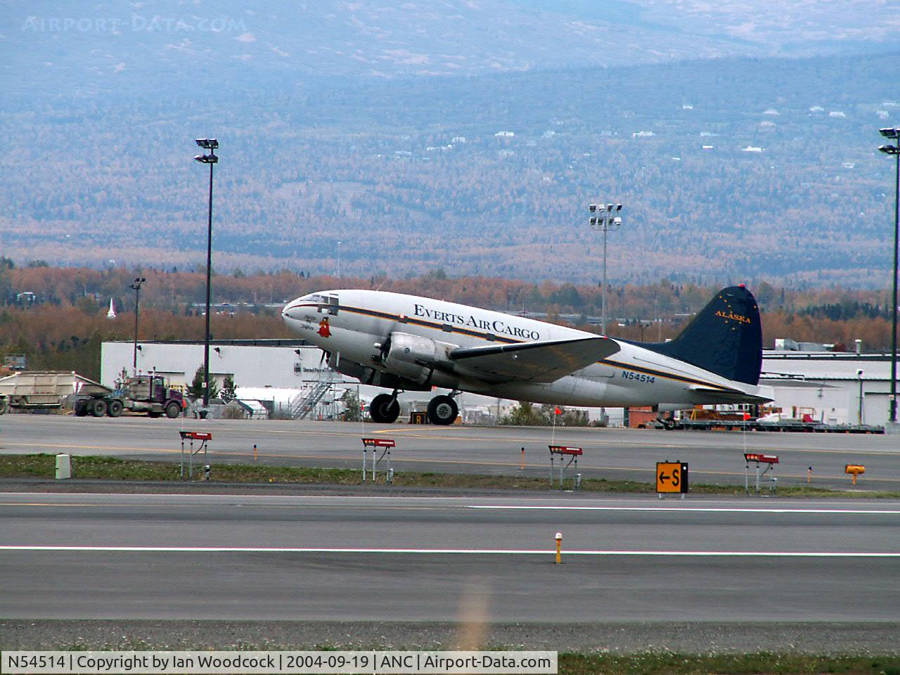 N54514, 1944 Curtiss C-46D-10-CU Commando C/N 33285, Curtiss C-46/Everts Air Cargo/Anchorage