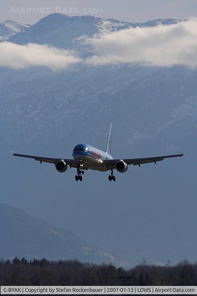 G-BYAK, 1993 Boeing 757-204 C/N 26267, I love this scenery.