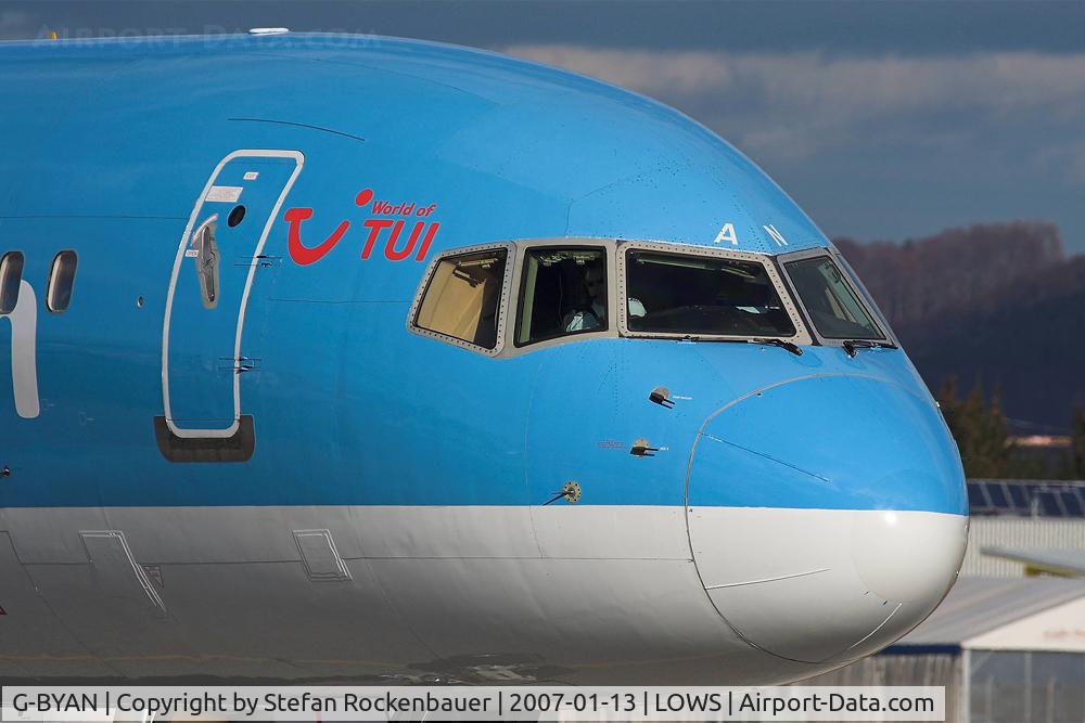 G-BYAN, 1994 Boeing 757-204 C/N 27219, 757 nose.