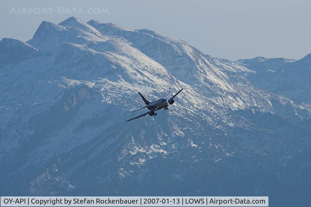 OY-API, 1997 Boeing 737-5L9 C/N 28722, Salzburg scenery.
