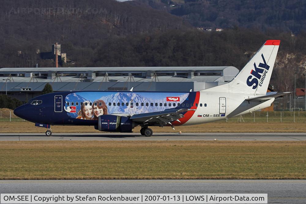 OM-SEE, 1992 Boeing 737-53C C/N 24827, Sky Europe with special Tyrol sheme.