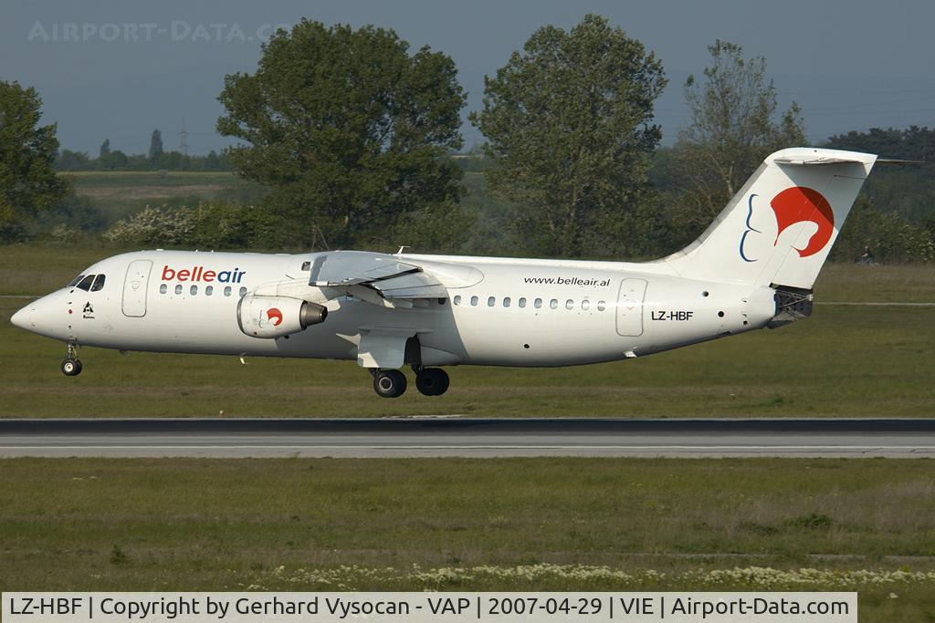 LZ-HBF, 1990 British Aerospace BAe.146-300 C/N E3146, rare visitor
