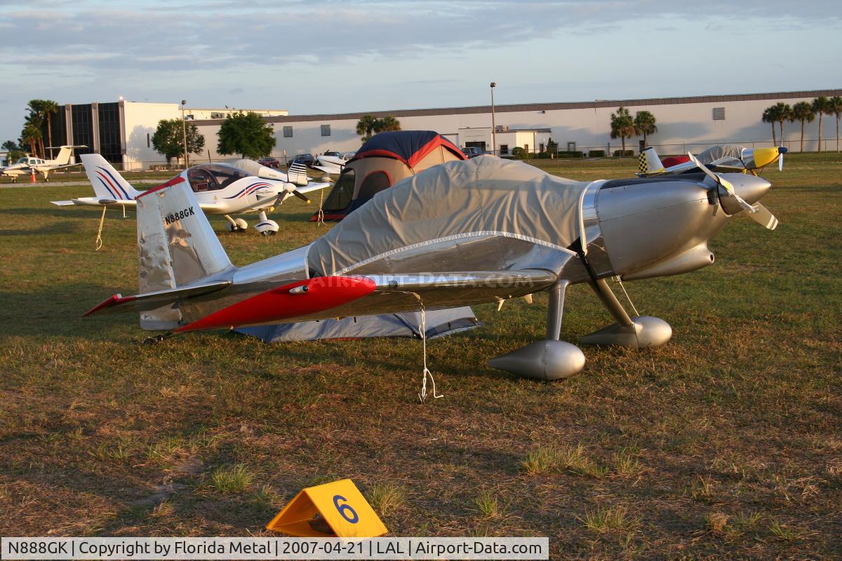 N888GK, 2001 Vans RV-8 C/N 80006, RV-8
