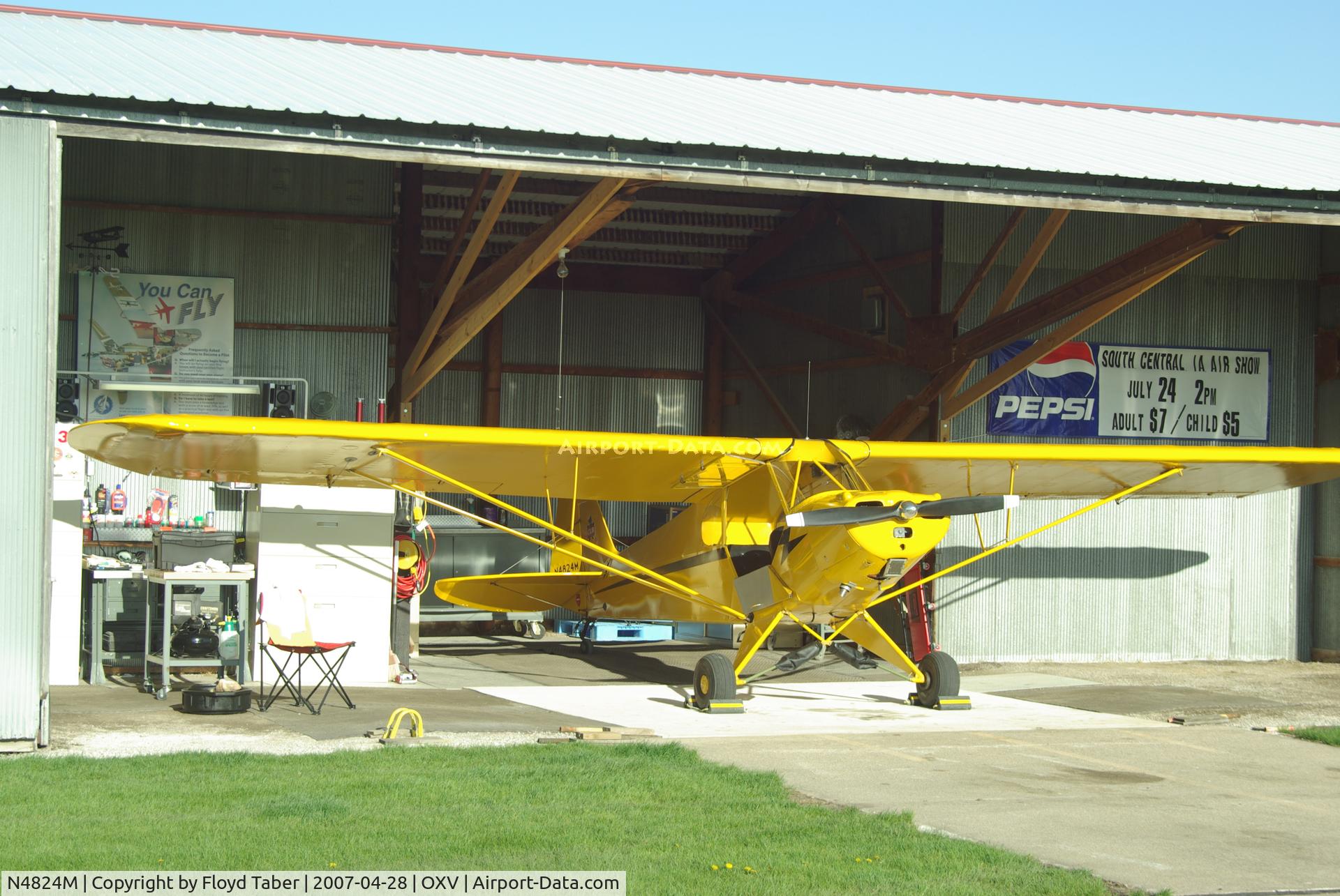 N4824M, 1947 Piper PA-11 Cub Special C/N 11-358, Resident PA-11