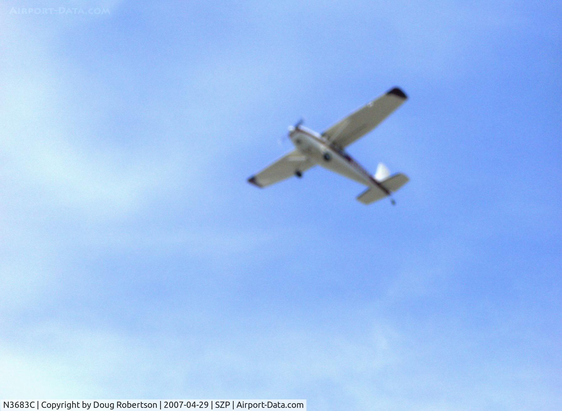 N3683C, 1954 Cessna 180 C/N 31182, 1954 Cessna 180, Continental O-470 225 Hp, takeoff climb Rwy 22