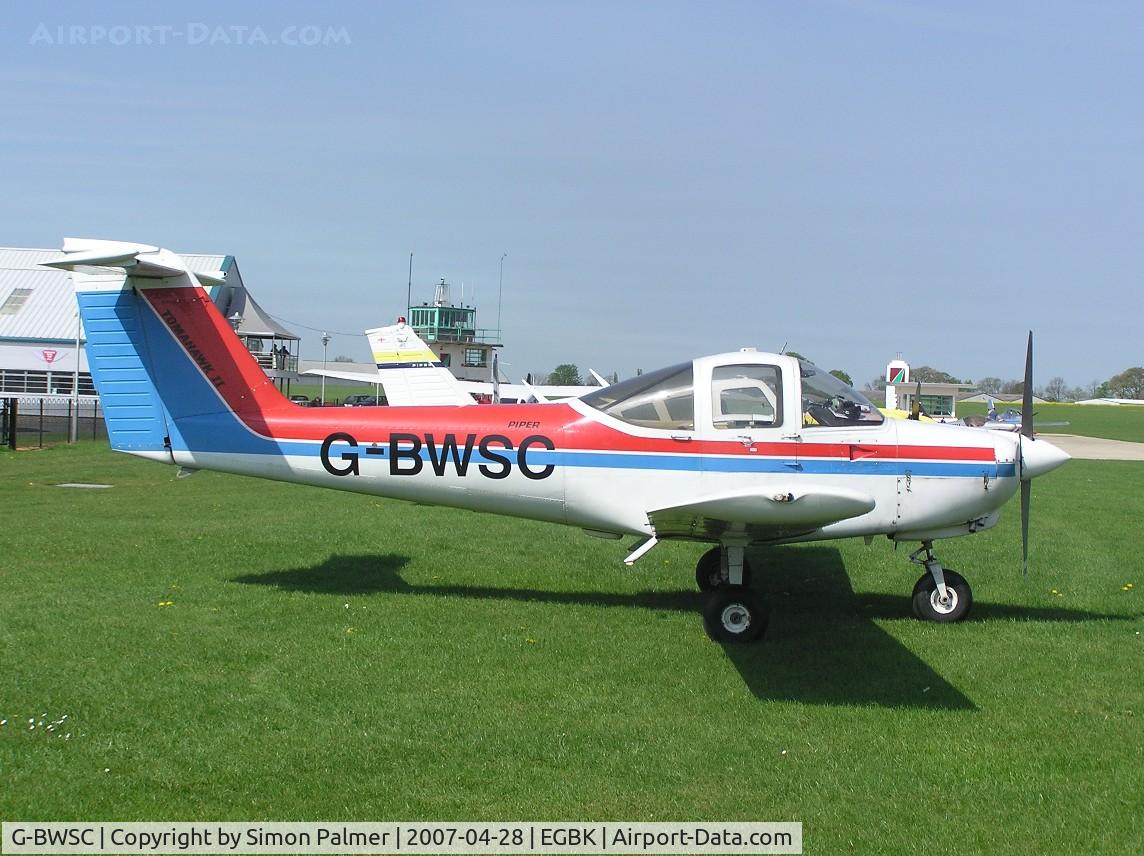 G-BWSC, 1981 Piper PA-38-112 Tomahawk Tomahawk C/N 38-81A0125, PA38-112 Tomahawk II visiting Sywell