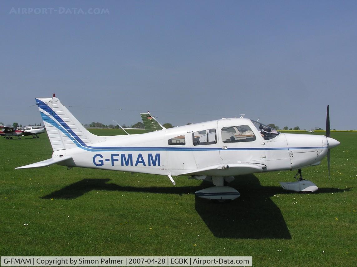 G-FMAM, 1973 Piper PA-28-151 Cherokee Warrior C/N 28-7415056, PA28-151 visiting Sywell